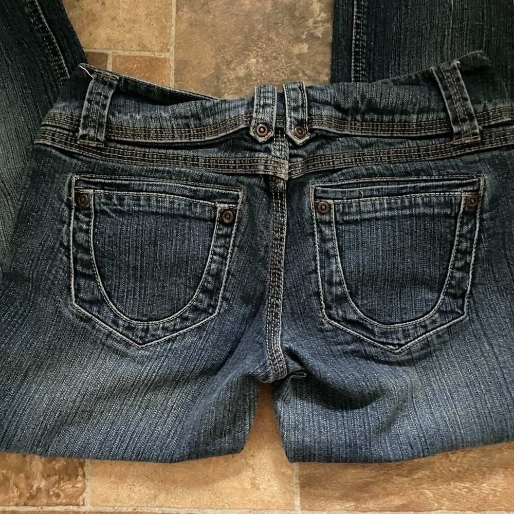 Classic Dark Wash straight leg jeans